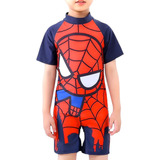 1 Traje De Baño Talla G Para Niño De 6 Años De Spiderman