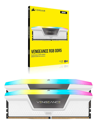 Corsair Vengeance Rgb 32gb 6000mhz (2x16gb) Ddr5 Xmp White