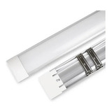 Luminaria Tubular Led Sobrepor Slim 6500k 120cm - Calha