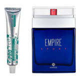 Kit Perfume Masculino Empire, Creme Dental Anticaries.