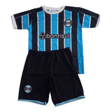 Kit Conjunto Uniforme Infantil Grêmio Lançamento