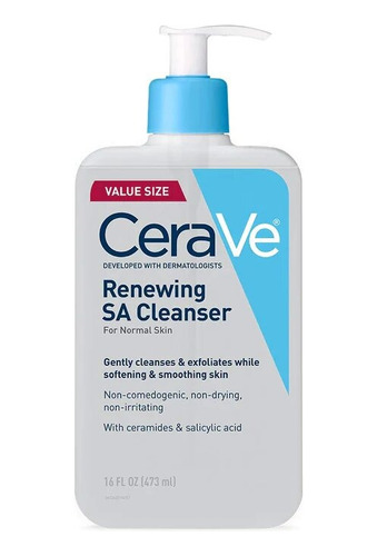 Cerave Renewing Sa Cleanser Limpiador Facial 473ml