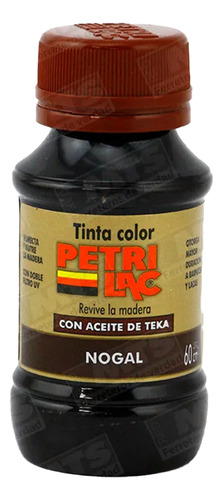 Tinta Para Madera 60cc Nogal Petrilac