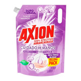 Lavatrastes Líquido Axion Toque De Crema Con Colágeno 1.3 L