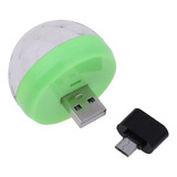 6 Luz De Escenario Rgb Usb Mini Led Verde