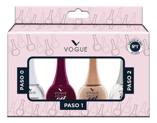 Pack De Esmaltes Vogue Efecto Gel X 4 De 14 Ml