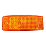 Luz Rectangular Ambar 21 Leds Cuarto/estrobo 6 Pulgadas