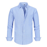 Camisa Slim Fit Oxford Para Hombre Vestir Casual