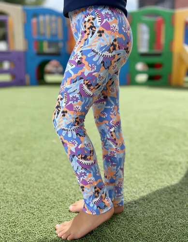 Mayas Licra Algodón, Leggins Largas Niña, Muchos Colores