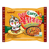 Ramen Coreano Buldak Curry Picante Paquete 4 Pzas