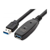 Cabo Extensor Usb 3.0 Amplificado Com 25 Metros Cor Preto