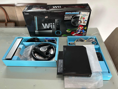 Wii Mario Kart Ed. Ltda Completo + Hd S. Batendo Like New