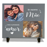 Quadro Azulejo Com Foto Dia Das Mães Presente Frase Modelo 4