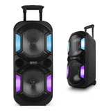 Parlante Bafle Potenciado Luces Led Bluetooth Woofer Bateria