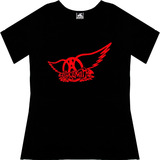 Blusa Aerosmith Dama Rock Metal Tv Camiseta Urbanoz