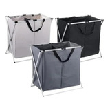 Pack X3 Cesta Plegable Grande Para Ropa Sucia En Forma X 