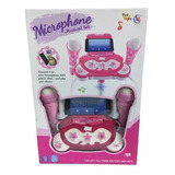 Microfono Karaoke Doble Infantil Niñas Mp3 Efectos