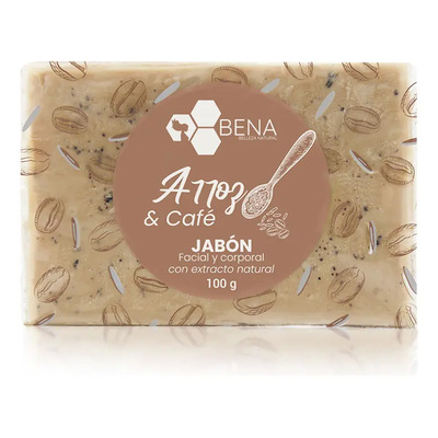 Jabón Exfoliante Café y Arroz 100g Bena Belleza Natural Piel Radiante | MercadoLibre