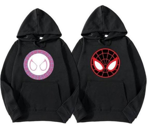 Duo Sudaderas Pareja, Spiderman Y Spider-gwen Hoodie Unisex 