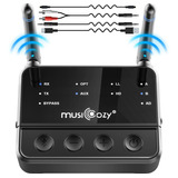 Musicozy Receptor Transmisor Bluetooth 5.2 Para Auriculares