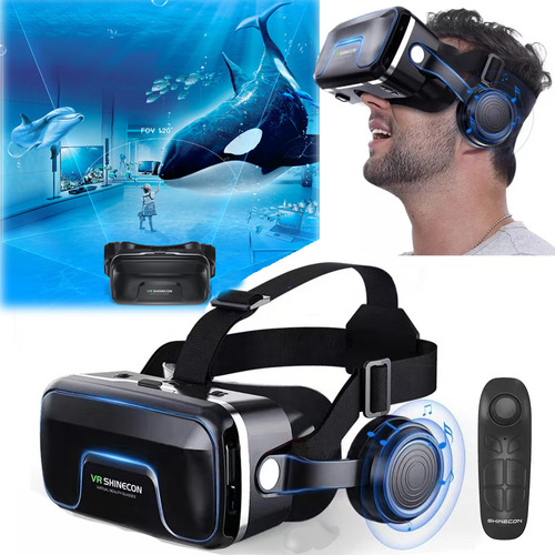 Lente 3d Lente Vr, Audífono De Realidad Virtual Para Pc