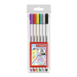 Caneta Stabilo Pen 68 Brush 06 Cores