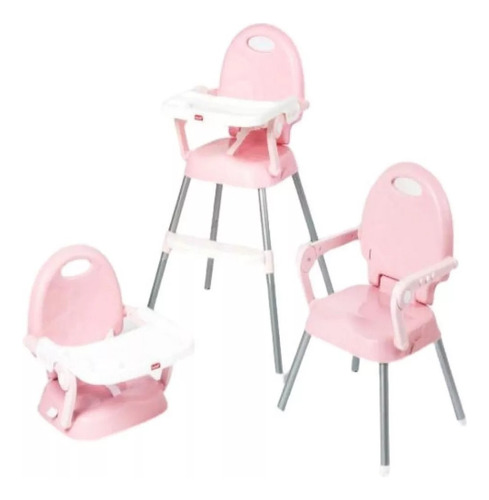 Silla Comer  Bebes Rosada Con 3 En 1  Baby Cuchi