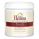 Henna Rainbow, Color Burgundy O Borgoña, Tinte 100% Natural