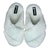 Pantuflones Cruzados/ Soft Blanco Urbanas