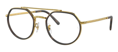 Armação Grau Ray-ban Original Rb 3765vl Tartaruga/ Dourado