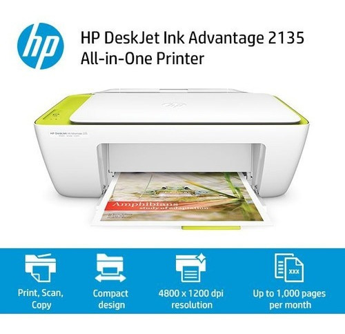 Impresora Hp Deskjet Ink Advantage 2135 Un Solo Uso