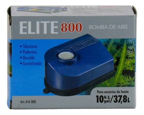 Bomba De Aire Oxigeno Peces Elite 800 Acuario 40 Litros