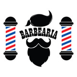 Adesivo Barbearia Barbeiro Barber Porta De Vidro Decorativo