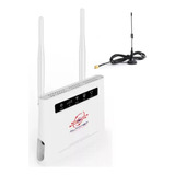 Modem Router 4g Wifi + Antena Gsm 5dbi 1,5mt 3 Ethernet