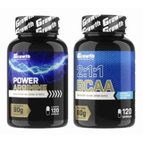 Kit Arginina 120 Caps + Bcaa 120 Caps Growth Supplements