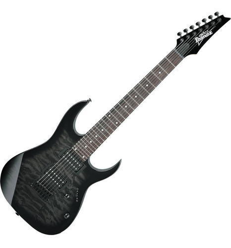 Guitarra Ibanez Grg 7221qa Tks 7 Cordas Transparent Black Sb