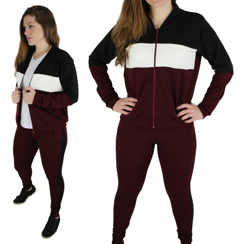 Conjunto De Frio C Ziper Feminino Plus Size G1 Ao G4 Premium