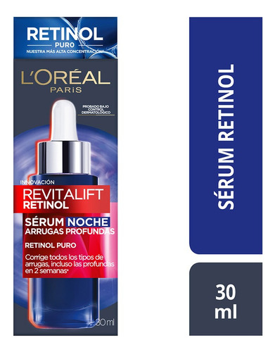 Sérum Noche Retinol Puro Revitalift 30 Ml Tipo De Piel