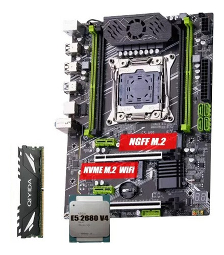 Kit Motherboard Cpu X99 Intel Xeon E5 2680-4 16 Gb Ram Ddr4