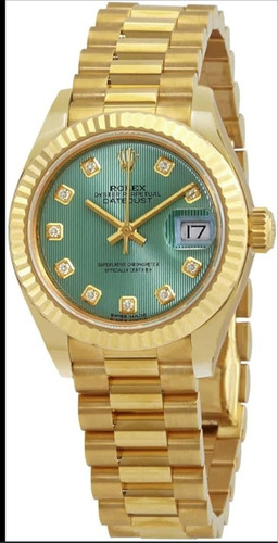Reloj Rolex Dorado Clon De Dama