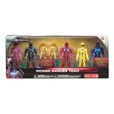 Juego 6 Piezas Del Equipo Power Rangers Coleccionable Bandai