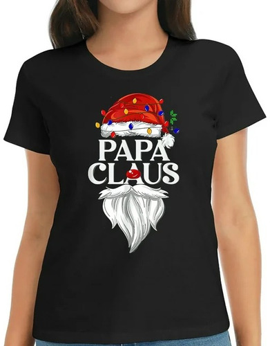 Polera Unisex Papa Navidad Santa Algodon Estampado