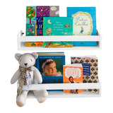 Prateleira Para Livros Infantil Kit 2 Pç Grande