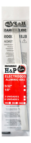 Electrodo Aluminio 3/32. 6und.