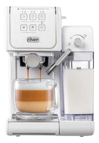 Cafetera Espresso Oster Primalatte Bvstem6801w-054 Blanca