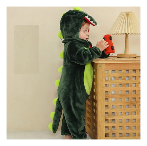 Mameluco Infantil Bebes 3 M A 4 Años Calientito Dinosaurio