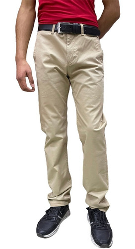 Pantalon Lacoste Beige Regular Fit 100% Nuevo Y Original