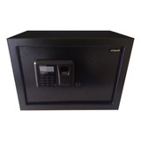 Caja Fuerte Para Huella Digital De 25x35x25cm Vivendi Tm Color Negro
