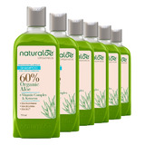 Pack 6 Shampoo Naturaloe Hidratación Y Brillo 350ml