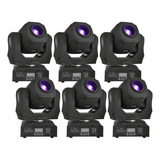 6x Moving Head Spot Led 60w Osram 8 Desenhos 8 Cores Dmx Dj 110/220v